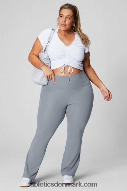 Fabletics Kvinder pureluxe ultra højtaljet flare PNX2T11 græsgrøn/multistribet