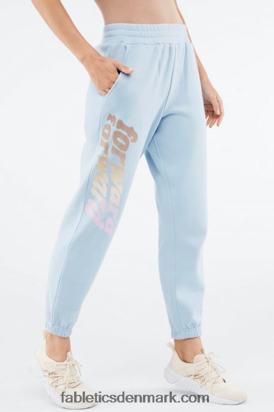 Fabletics Kvinder reina grafisk joggingbuks PNX2T145 blå sten/frem