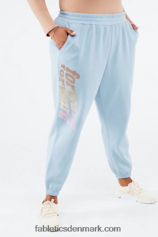 Fabletics Kvinder reina grafisk joggingbuks PNX2T146 blå sten/frem