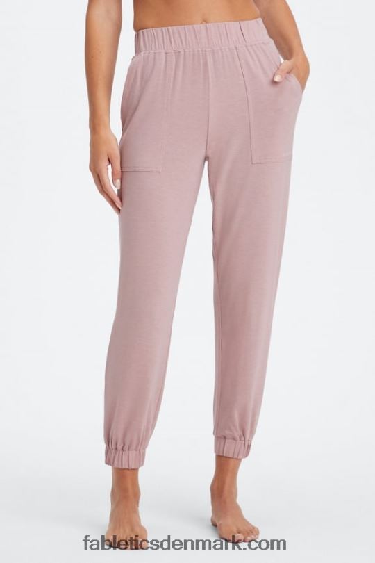 Fabletics Kvinder restoreknit tilspidsede bukser PNX2T76 blød grå lyng/atletikklub