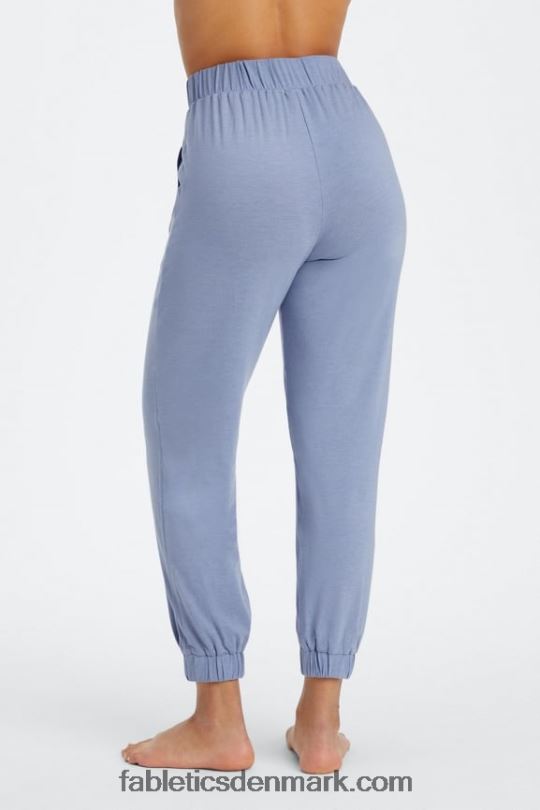 Fabletics Kvinder restoreknit tilspidsede bukser PNX2T78 klassisk hvid/collegiate navy/tennis grafik