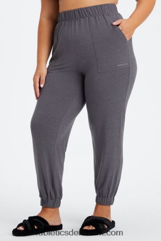 Fabletics Kvinder restoreknit tilspidsede bukser PNX2T79 mørk sød kirsebær/blød skal