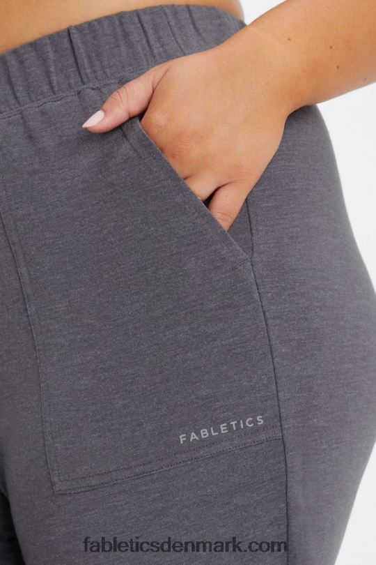 Fabletics Kvinder restoreknit tilspidsede bukser PNX2T79 mørk sød kirsebær/blød skal