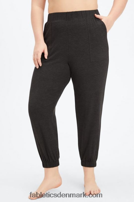 Fabletics Kvinder restoreknit tilspidsede bukser PNX2T82 sort/mikro prik