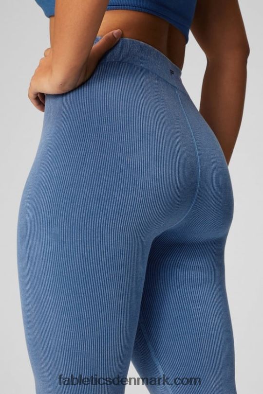Fabletics Kvinder sky sømløs højtaljet split flare PNX2T2 let indigo