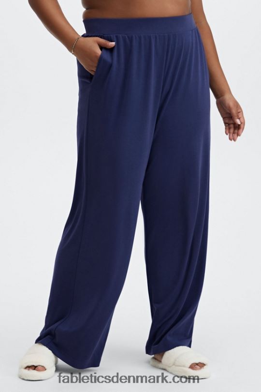 Fabletics Kvinder slanke strikbukser med brede ben PNX2T194 hvid/multi