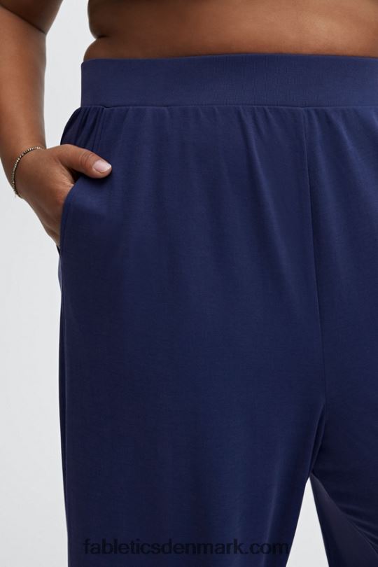 Fabletics Kvinder slanke strikbukser med brede ben PNX2T194 hvid/multi