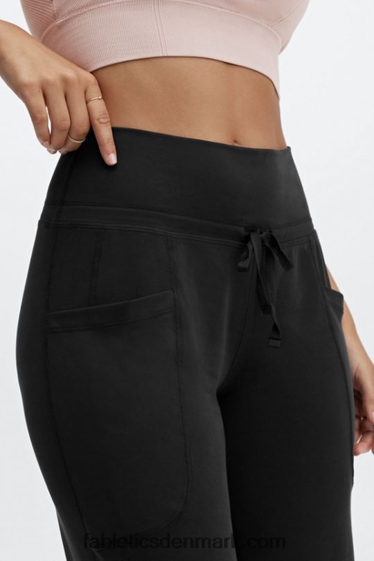 Fabletics Kvinder slanke strikbukser med snoretræk PNX2T153 kollegialt marineblå/klassisk hvid
