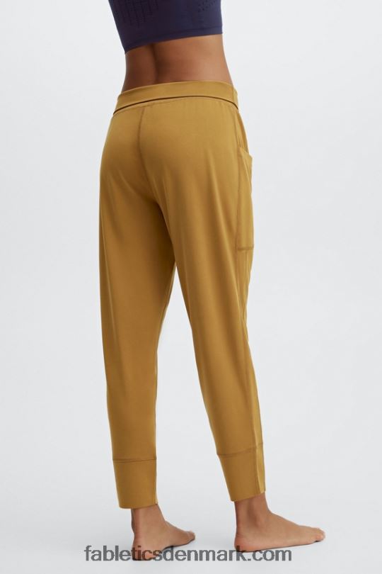 Fabletics Kvinder slanke strikbukser med snoretræk PNX2T154 sort/klassisk hvid