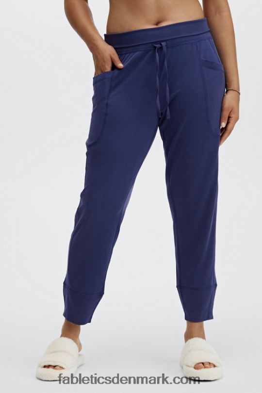 Fabletics Kvinder slanke strikbukser med snoretræk PNX2T155 marmoreret zebra/highlighter bølget gepard