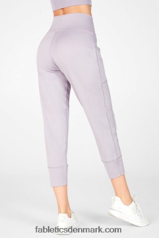 Fabletics Kvinder slanke strikbukser med snoretræk PNX2T156 sort/røget