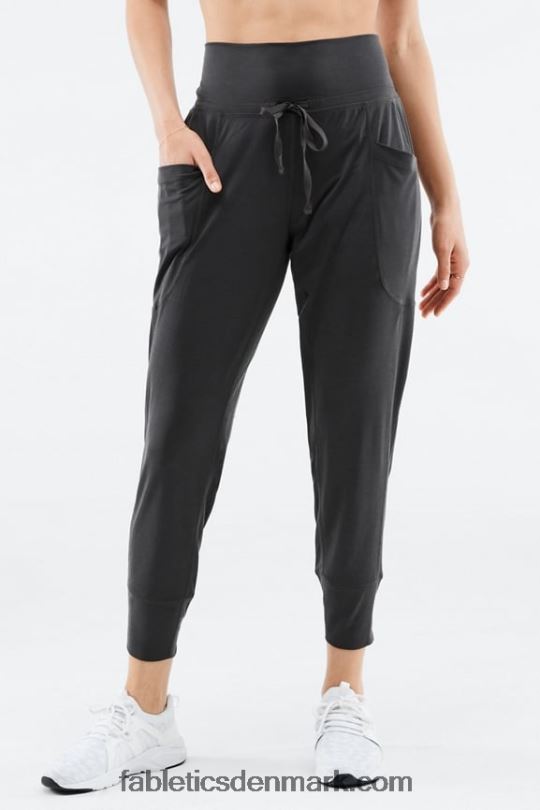 Fabletics Kvinder slanke strikbukser med snoretræk PNX2T158 dyb marineblå/elektrisk blå