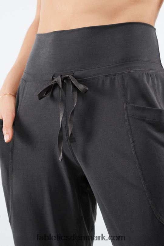 Fabletics Kvinder slanke strikbukser med snoretræk PNX2T158 dyb marineblå/elektrisk blå