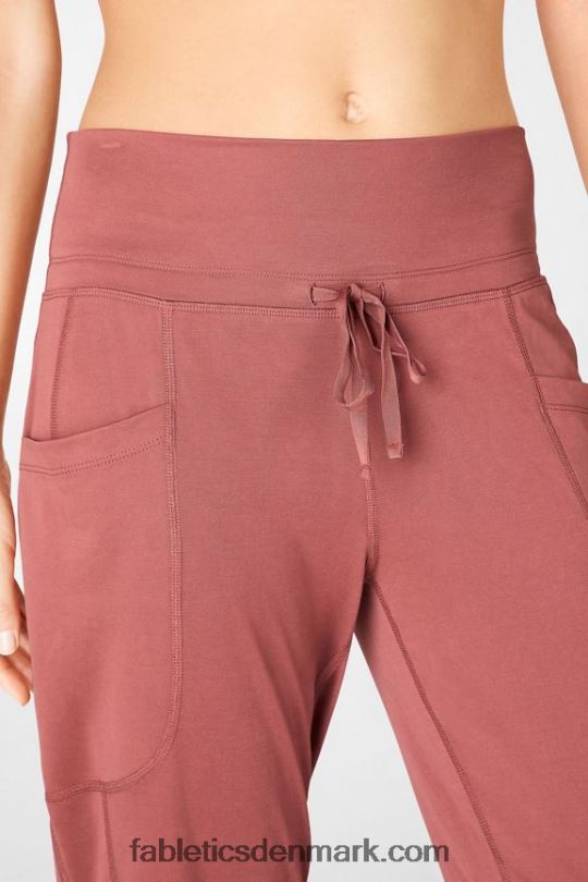 Fabletics Kvinder slanke strikbukser med snoretræk PNX2T159 plys pink/violetta/tapioka