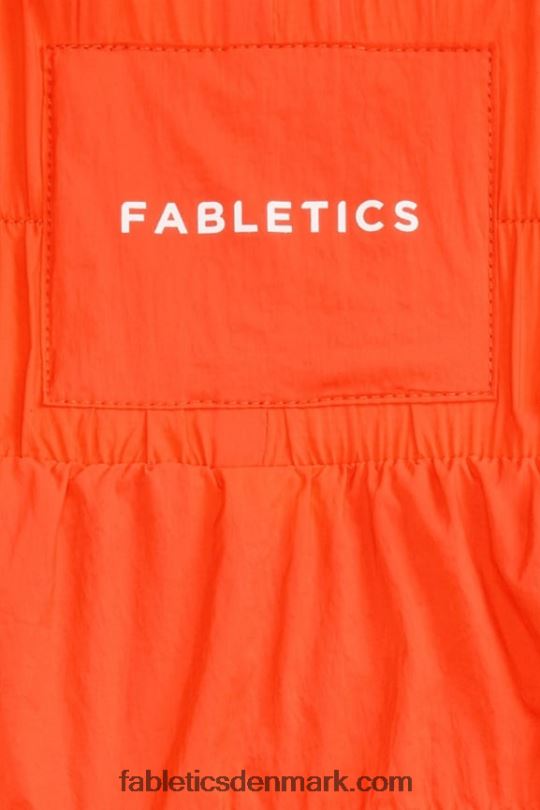 Fabletics Kvinder ultra højtaljede nylonbukser med rør PNX2T6 passion orange/reflekterende sølv