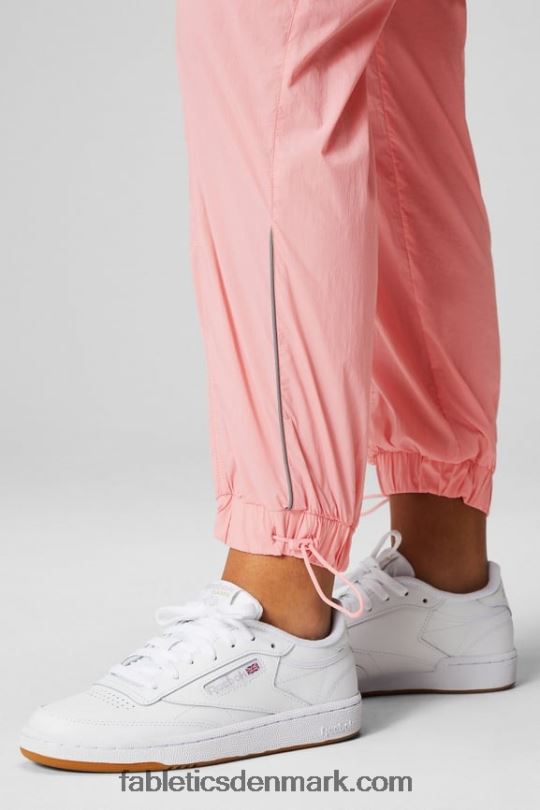 Fabletics Kvinder ultra højtaljede nylonbukser med rør PNX2T7 rouge blush/reflekssølv