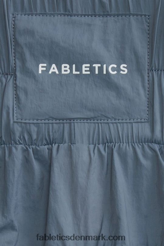 Fabletics Kvinder ultra højtaljede nylonbukser med rør PNX2T8 stormsky/reflekterende sølv
