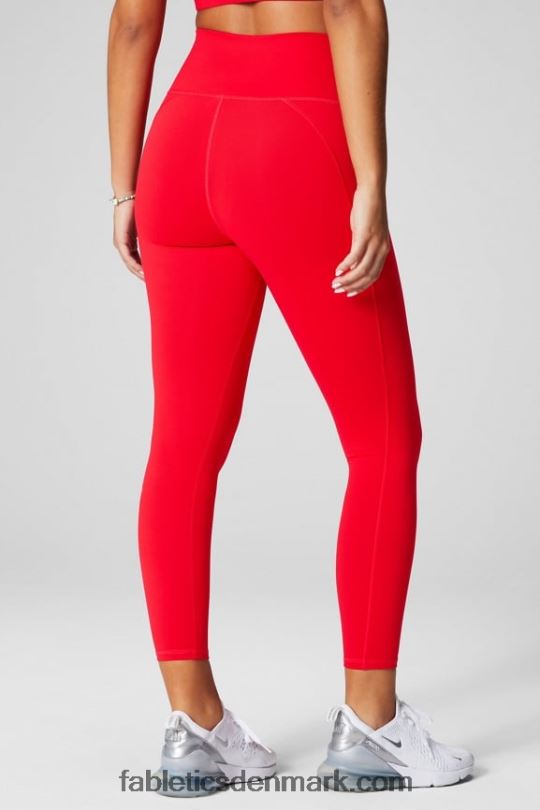 Fabletics Kvinder Define powerhold højtaljet 7/8 legging 21 PNX2T651 sort/klassisk hvid knockout