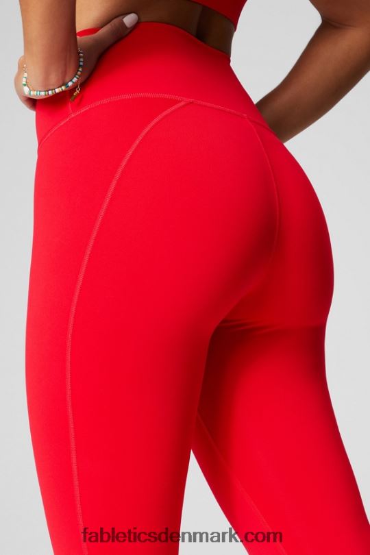 Fabletics Kvinder Define powerhold højtaljet 7/8 legging 21 PNX2T651 sort/klassisk hvid knockout