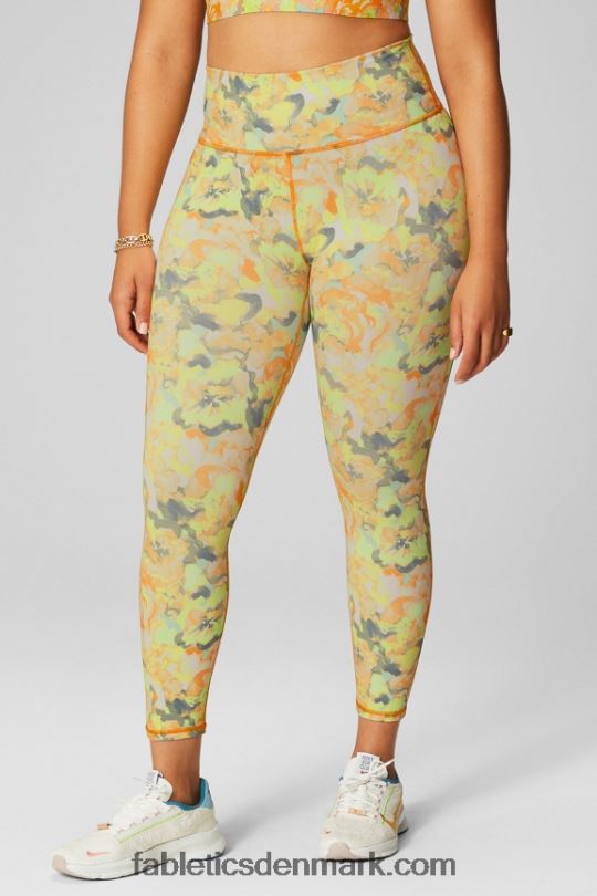Fabletics Kvinder Define powerhold højtaljet 7/8 legging 22 PNX2T653 mineralgrå/sort knockout