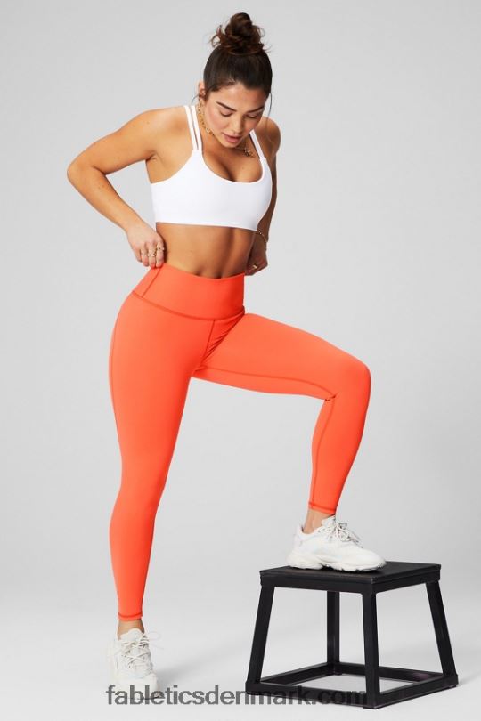 Fabletics Kvinder Define powerhold højtaljet 7/8 legging 22 PNX2T654 hejren/vridet