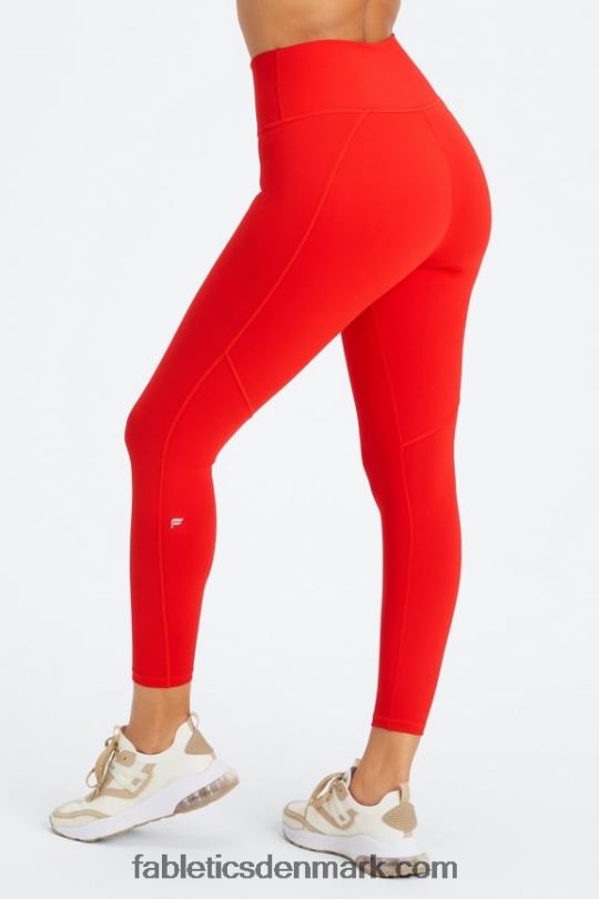 Fabletics Kvinder Define powerhold højtaljet 7/8 legging 22 PNX2T656 diset iris/lyserødt dip dye
