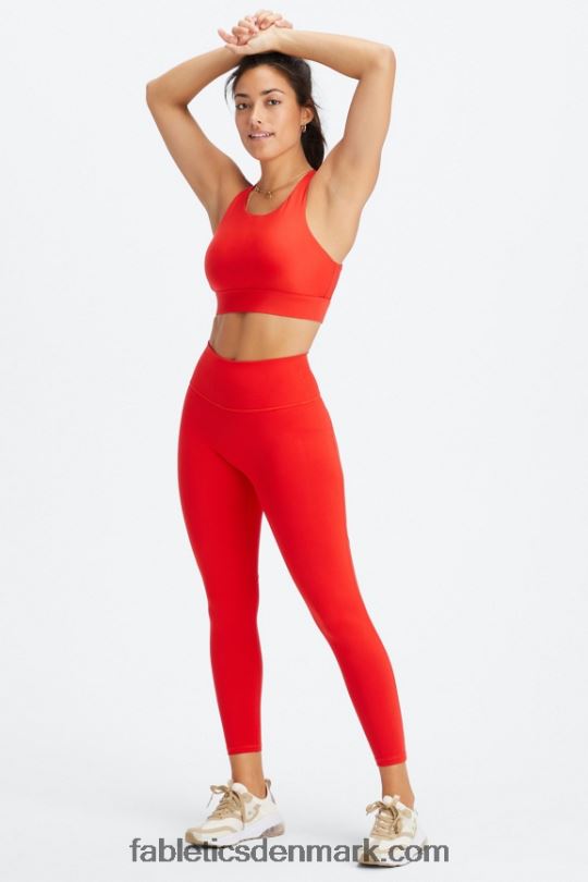 Fabletics Kvinder Define powerhold højtaljet 7/8 legging 22 PNX2T656 diset iris/lyserødt dip dye