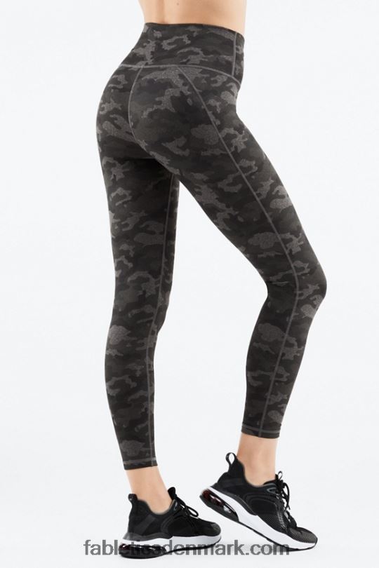 Fabletics Kvinder Define powerhold højtaljet 7/8 legging 23 PNX2T659 klassisk hvid/sort knockout
