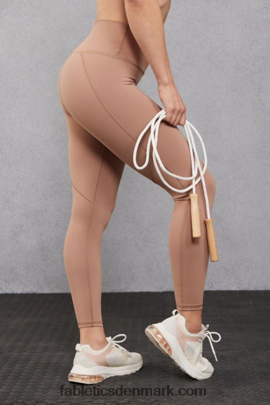 Fabletics Kvinder Define powerhold højtaljet 7/8 legging 23 PNX2T660 klassisk hvid/sort knockout
