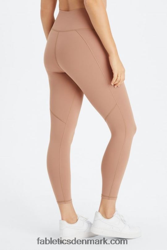Fabletics Kvinder Define powerhold højtaljet 7/8 legging 23 PNX2T660 klassisk hvid/sort knockout
