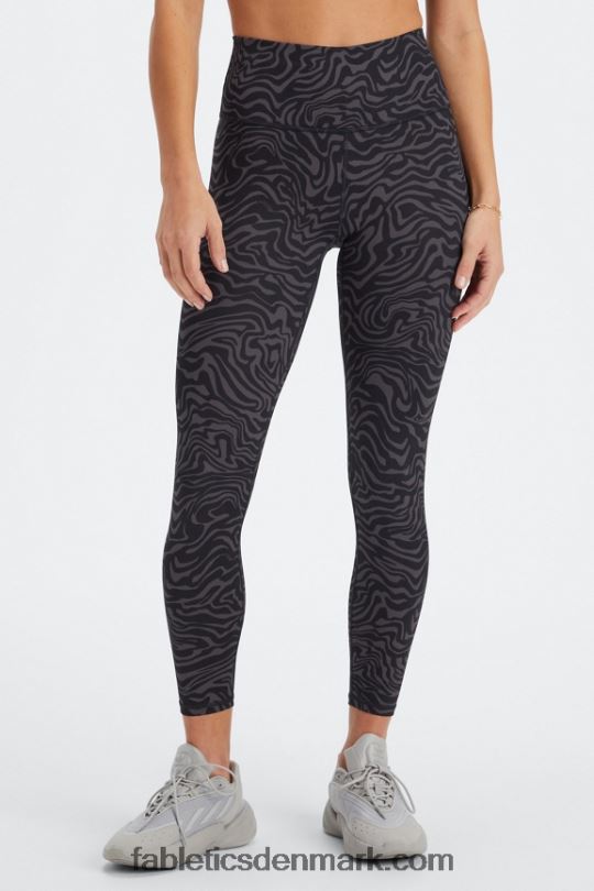 Fabletics Kvinder Define powerhold højtaljet 7/8 legging 23 PNX2T661 marine pæon/rio rød