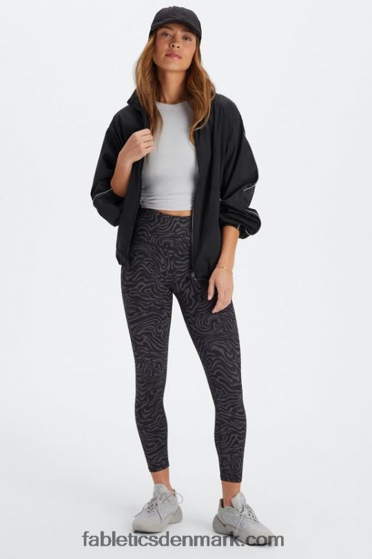 Fabletics Kvinder Define powerhold højtaljet 7/8 legging 23 PNX2T661 marine pæon/rio rød