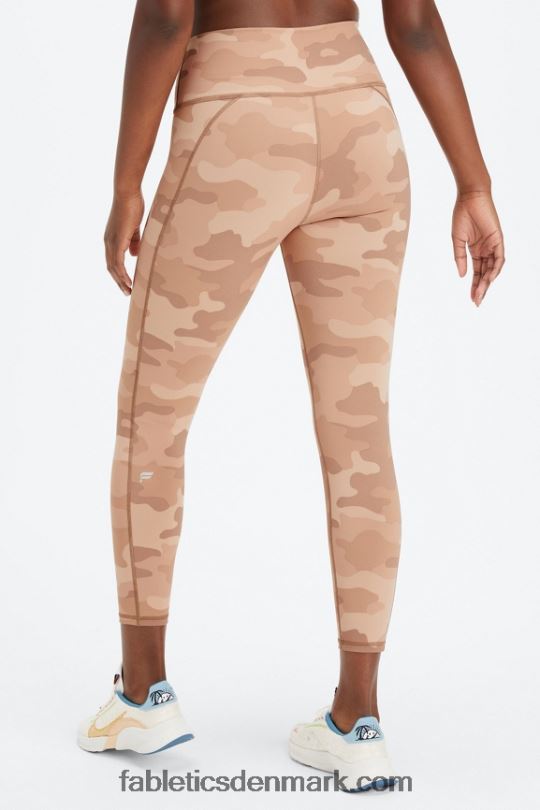 Fabletics Kvinder Define powerhold højtaljet 7/8 legging 24 PNX2T664 marine pæon/rio rød