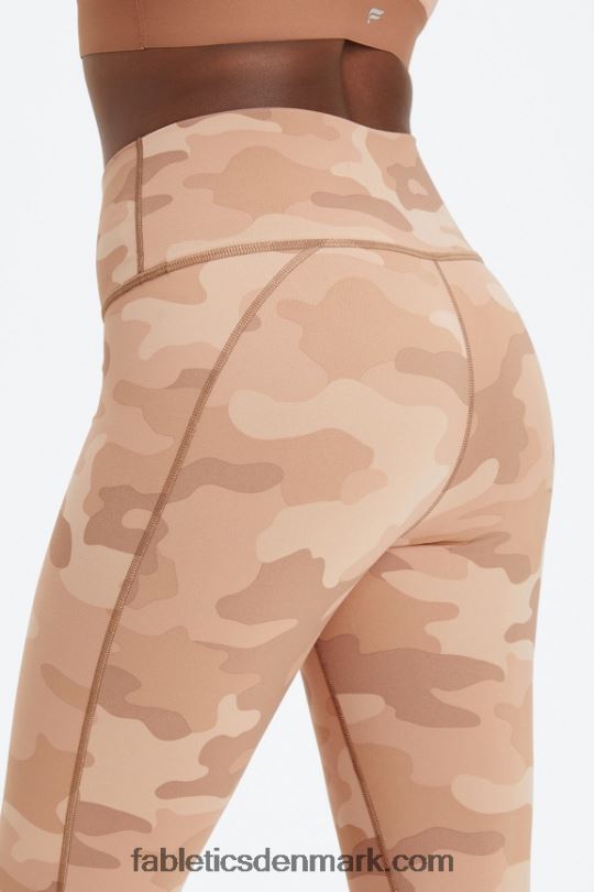 Fabletics Kvinder Define powerhold højtaljet 7/8 legging 24 PNX2T664 marine pæon/rio rød