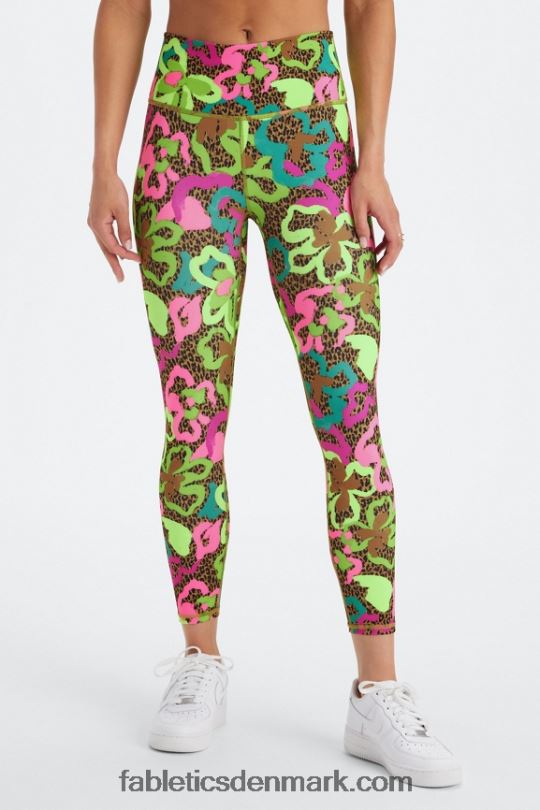 Fabletics Kvinder Define powerhold højtaljet 7/8 legging 24 PNX2T666 blød grå lyng/atletikklub