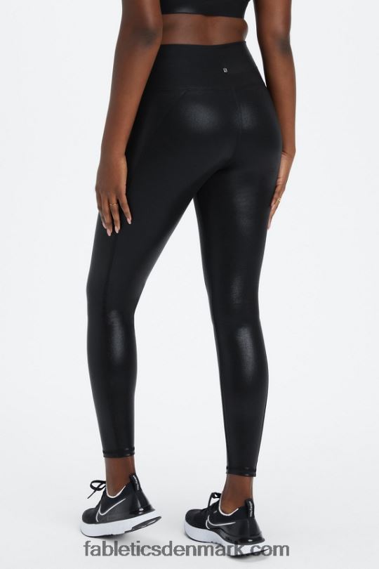 Fabletics Kvinder Define powerhold højtaljet 7/8 legging 25 PNX2T672 ask/sort