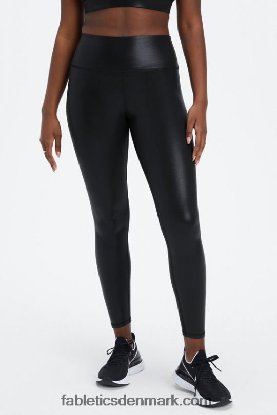 Fabletics Kvinder Define powerhold højtaljet 7/8 legging 25 PNX2T672 ask/sort