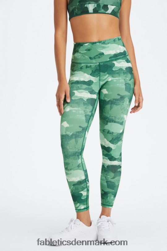 Fabletics Kvinder Define powerhold højtaljet 7/8 legging 26 PNX2T674 kirsebær mokka krybdyr/kløft