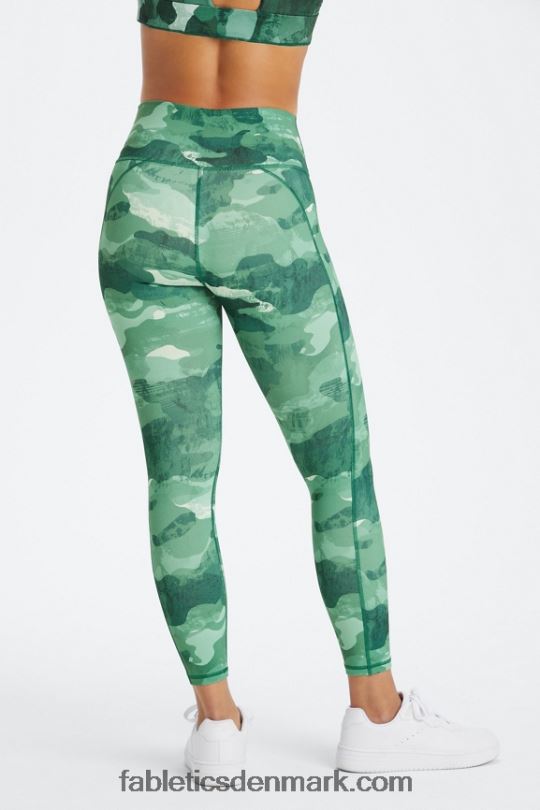 Fabletics Kvinder Define powerhold højtaljet 7/8 legging 26 PNX2T674 kirsebær mokka krybdyr/kløft
