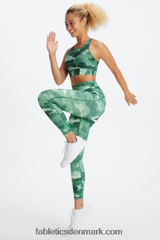 Fabletics Kvinder Define powerhold højtaljet 7/8 legging 26 PNX2T674 kirsebær mokka krybdyr/kløft