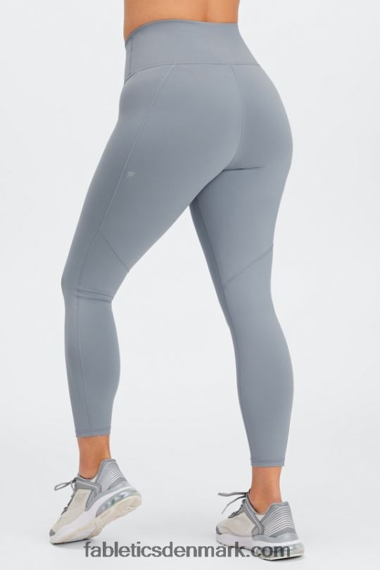 Fabletics Kvinder Define powerhold højtaljet 7/8 legging 28 PNX2T683 skiferblå/himmelvej/meyer