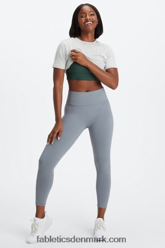 Fabletics Kvinder Define powerhold højtaljet 7/8 legging 28 PNX2T683 skiferblå/himmelvej/meyer