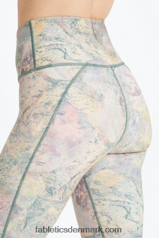 Fabletics Kvinder Define powerhold højtaljet 7/8 legging 28 PNX2T685 pink escape store sommergalskab/reflekssølv