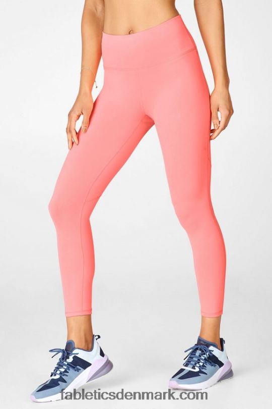 Fabletics Kvinder Define powerhold højtaljet 7/8 legging 30 PNX2T694 smuk pink/reflekterende sølv