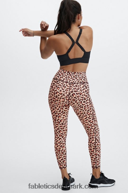 Fabletics Kvinder Define powerhold højtaljet 7/8 legging 30 PNX2T697 lys pære/lyse hvid