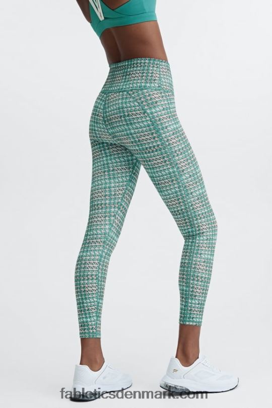 Fabletics Kvinder Define powerhold højtaljet 7/8 legging 31 PNX2T699 saltspray/klassisk hvid