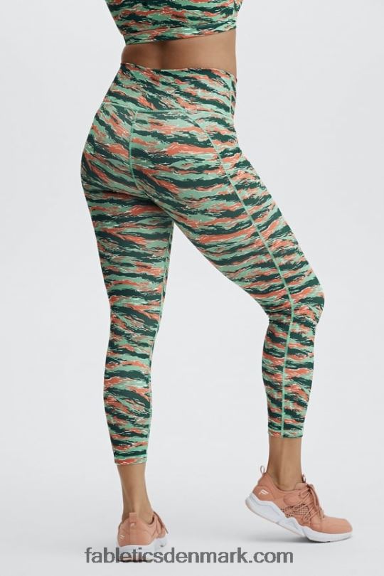 Fabletics Kvinder Define powerhold højtaljet 7/8 legging 31 PNX2T700 blød pink/klassisk hvid