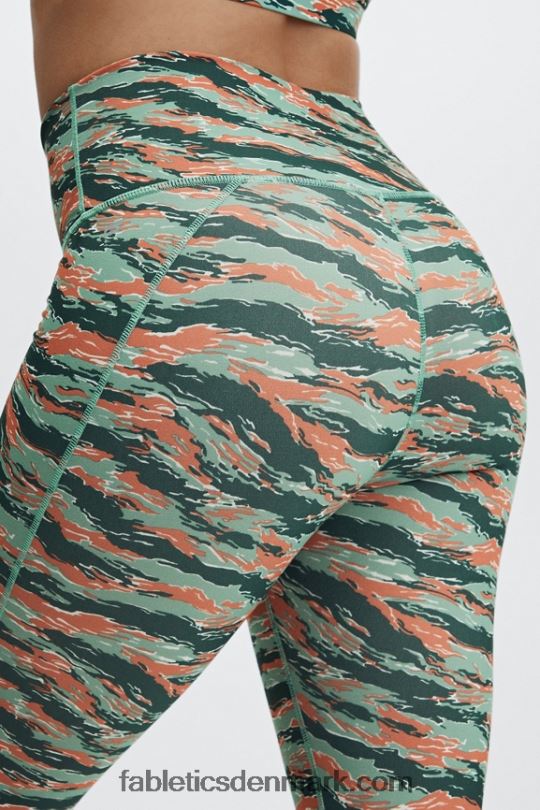Fabletics Kvinder Define powerhold højtaljet 7/8 legging 31 PNX2T700 blød pink/klassisk hvid