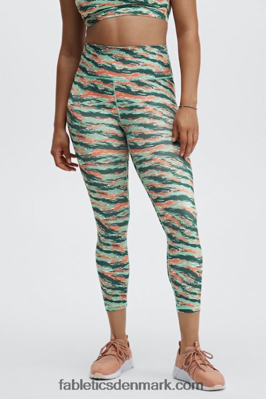 Fabletics Kvinder Define powerhold højtaljet 7/8 legging 31 PNX2T700 blød pink/klassisk hvid
