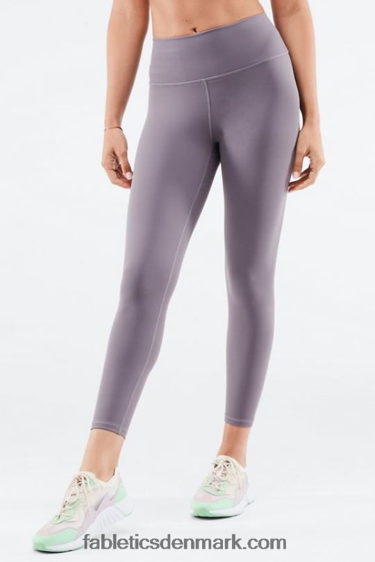 Fabletics Kvinder Define powerhold højtaljet 7/8 legging 33 PNX2T708 mineralgrå/klassisk hvid